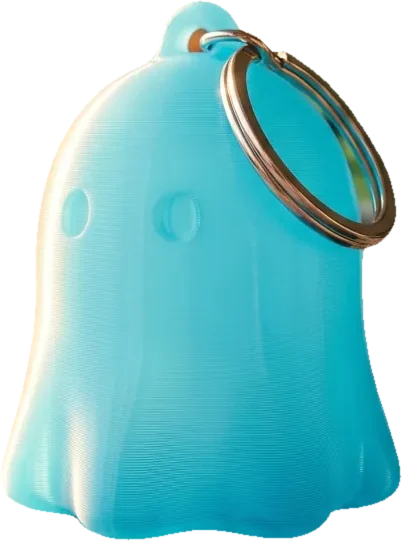 Ghostie Keychain — bendy toy