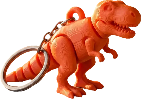 Mini Rex Keychain — bendy toy